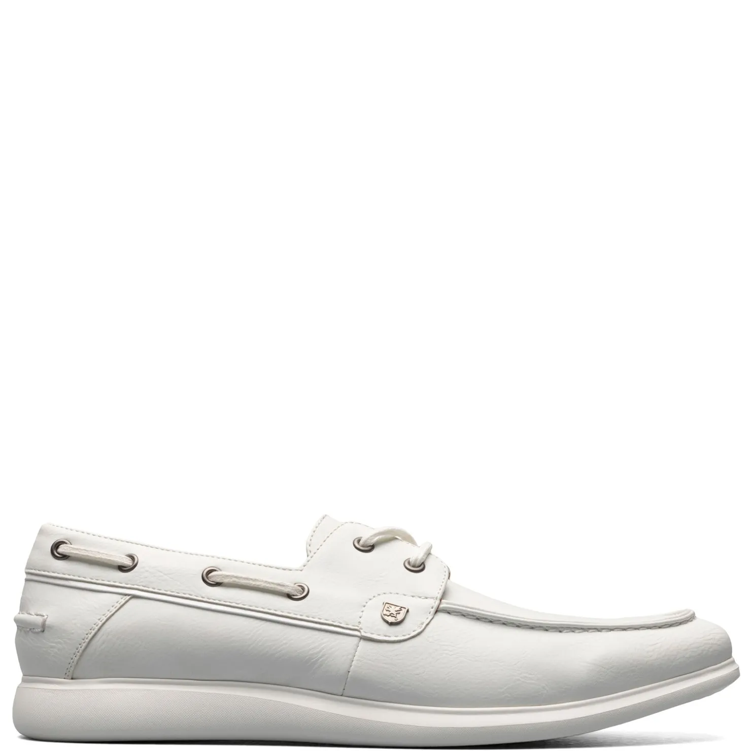 Boat Shoes*Stacy Adams Men's , Reid Boat Shoe White