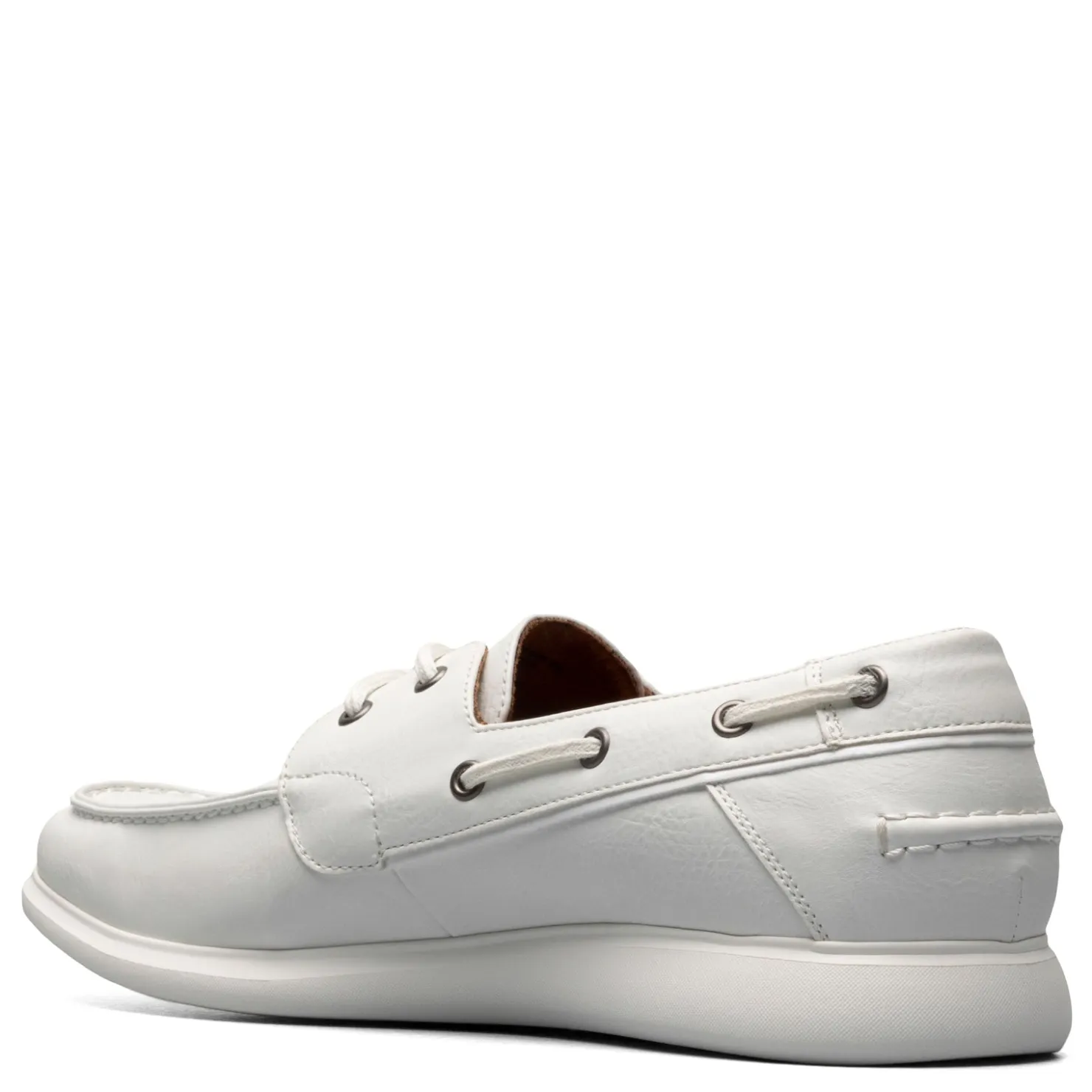 Boat Shoes*Stacy Adams Men's , Reid Boat Shoe White