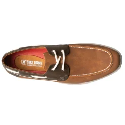 Boat Shoes*Stacy Adams Men's , Reid Boat Shoe Cognac