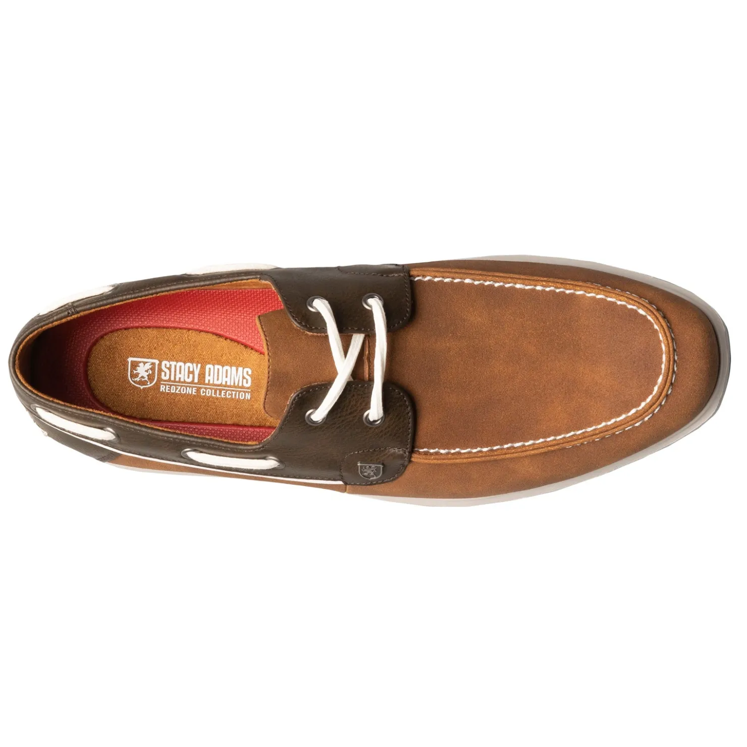 Boat Shoes*Stacy Adams Men's , Reid Boat Shoe Cognac