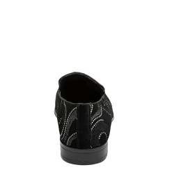 Loafers*Stacy Adams Men's , Swainson Loafer Black/Silver