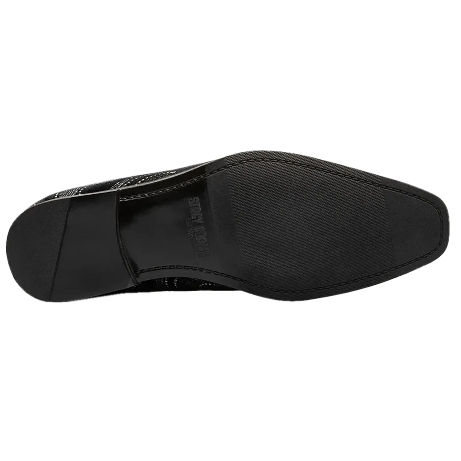 Loafers*Stacy Adams Men's , Swainson Loafer Black/Silver