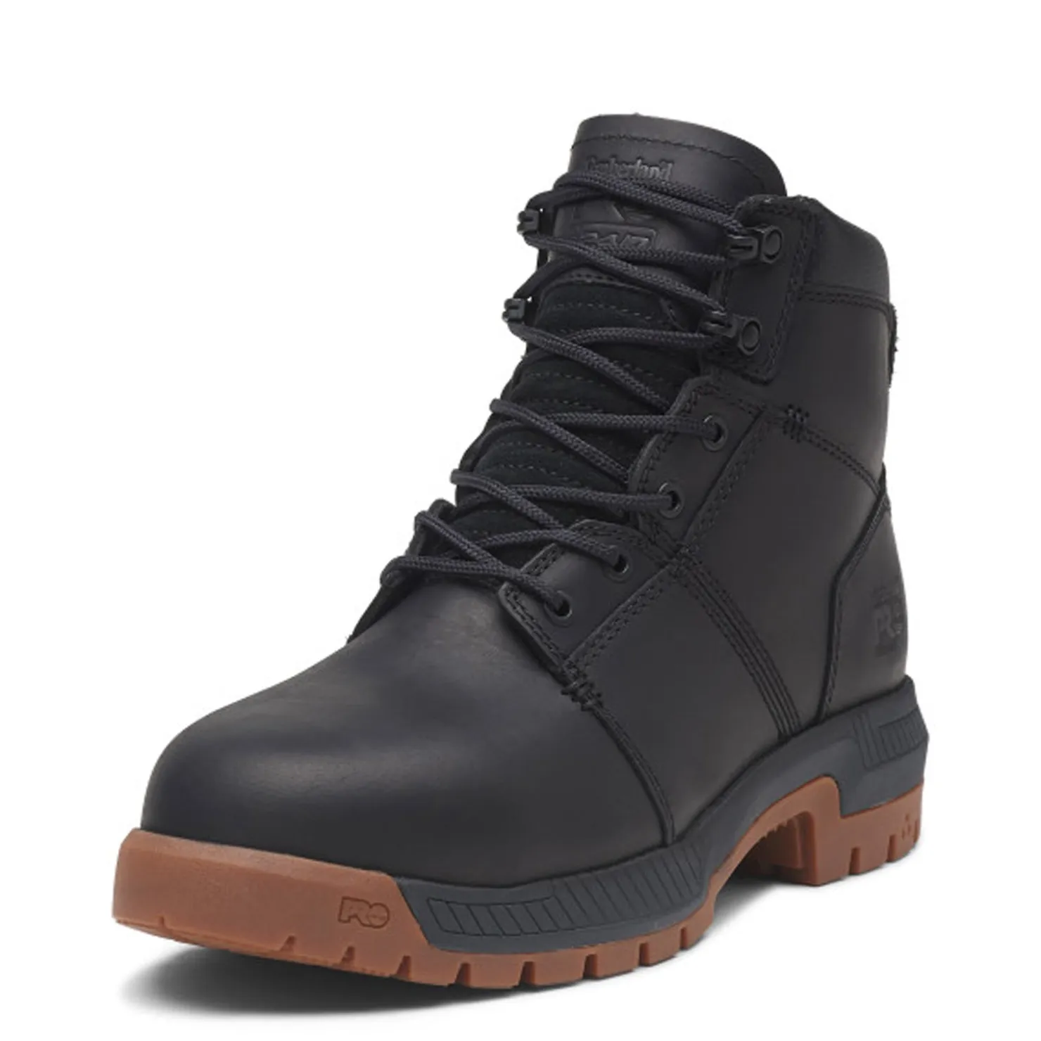 Work & Safety*Timberland Pro Men's , Montauk 6-Inch Steel Toe Work Boot Black/Gum