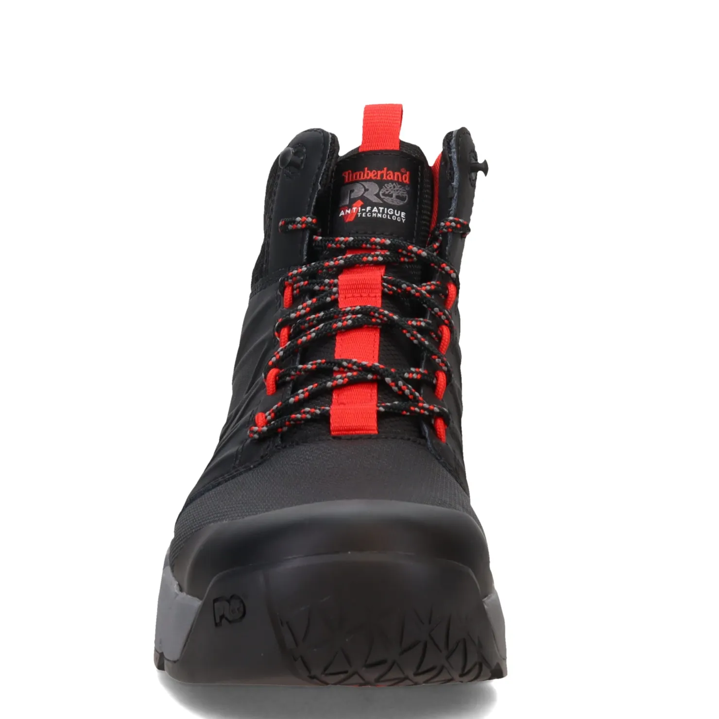 Work & Safety*Timberland Pro Men's , Morphix Mid Waterproof CT Boot Black Red