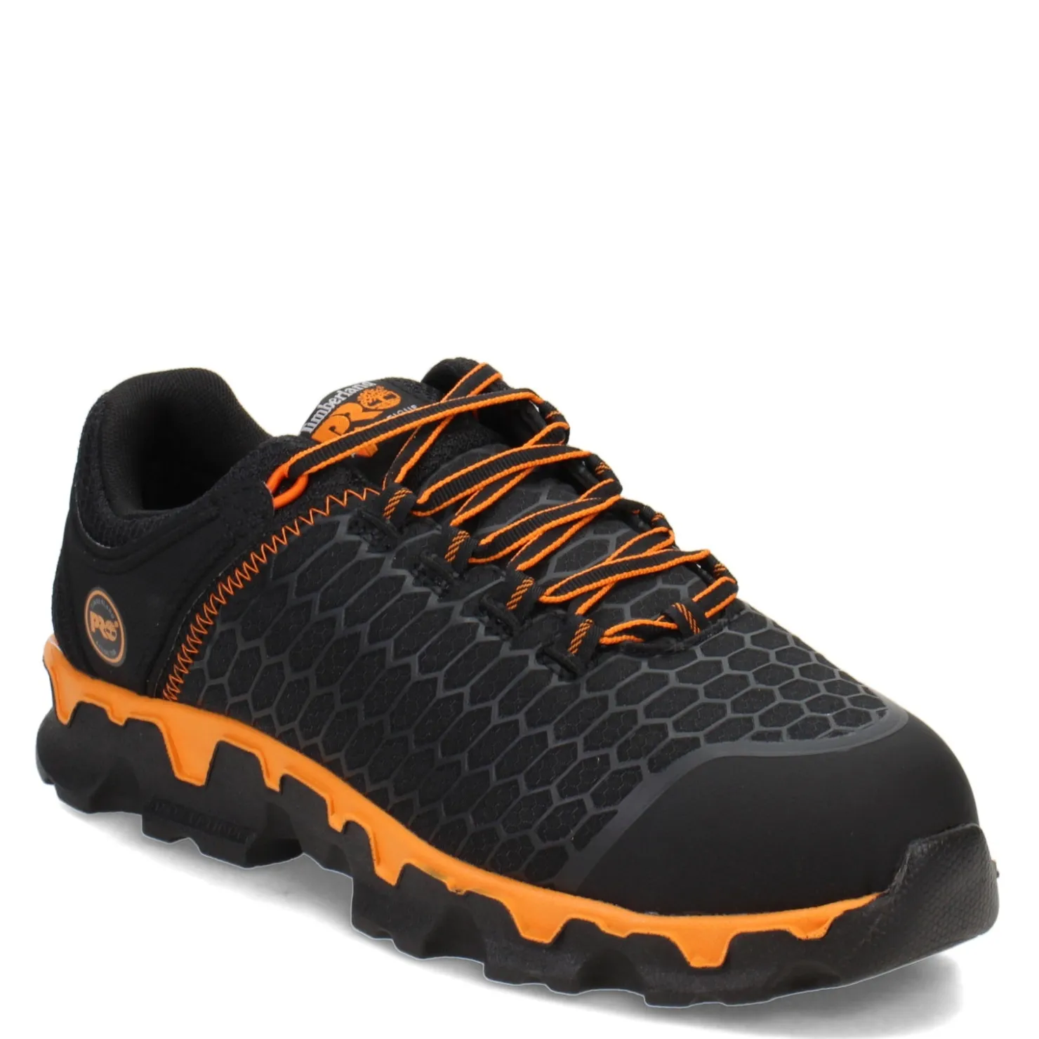 Work & Safety*Timberland Pro Men's , Powertrain Sport Alloy Toe Work Shoe Black Orange Mix