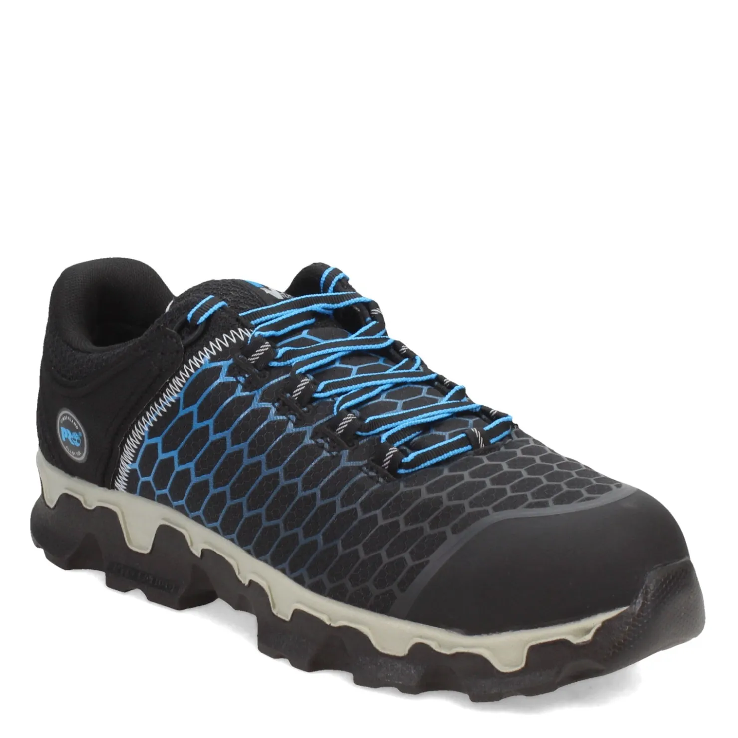 Sneakers & Athletics*Timberland Pro Men's , Powertrain Sport Alloy Toe Work Shoe Black Blue Mix