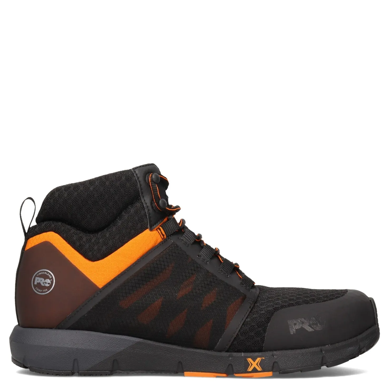 Work & Safety*Timberland Pro Men's , Radius Mid Comp Toe Work Boot Black Orange