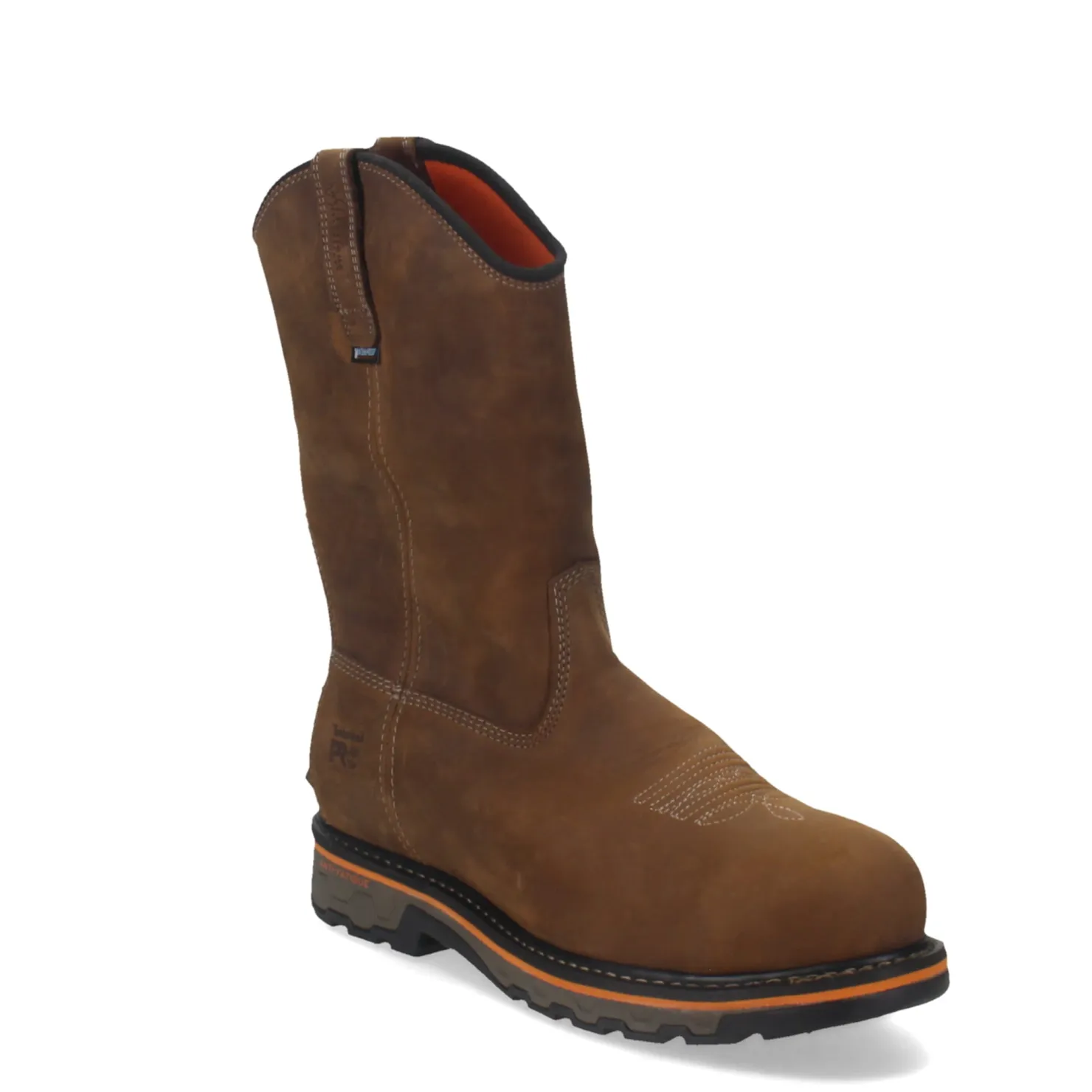Boots*Timberland Pro Men's , True Grit Pull On Comp Toe Work Boot Brown