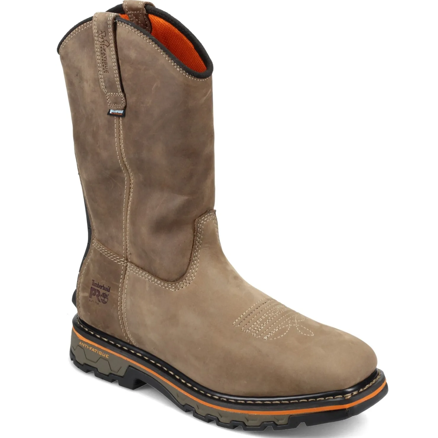 Boots*Timberland Pro Men's , True Grit Pull On Soft Toe Waterproof Work Boot Turkish Coffee