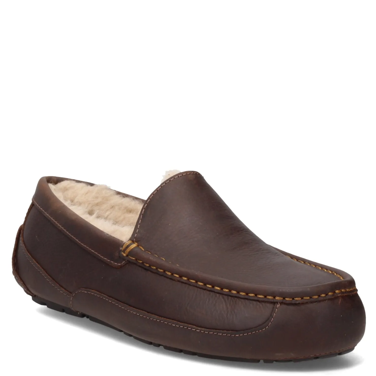 Slippers*UGG Men's , Ascot Slipper Tan Leather