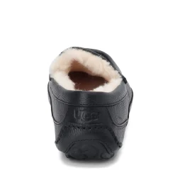 Slippers*UGG Men's , Ascot Slipper Black Leather