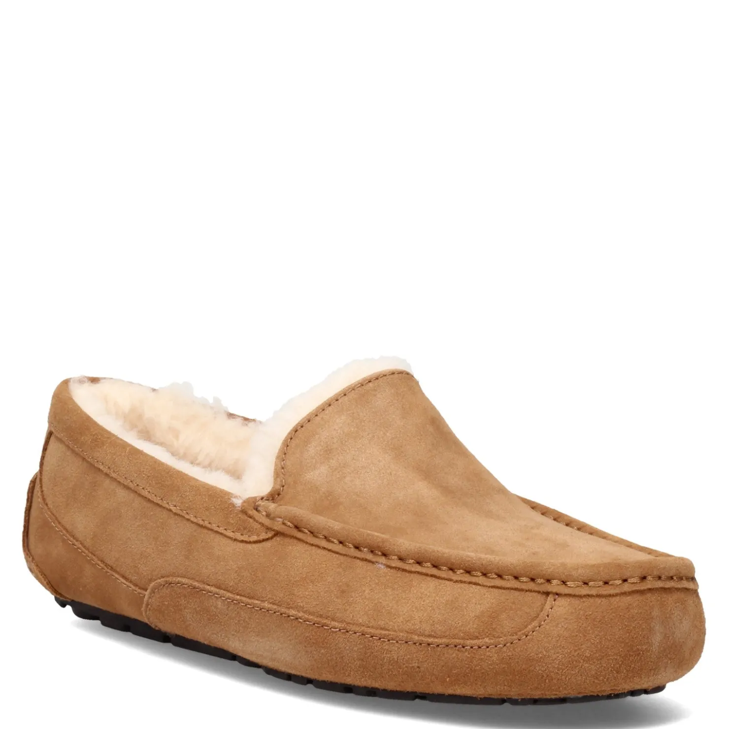 Slippers*UGG Men's , Ascot Slipper - Wide Width Chestnut