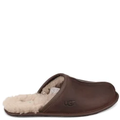 Slippers*UGG Men's , Scuff Slipper Tan Leather