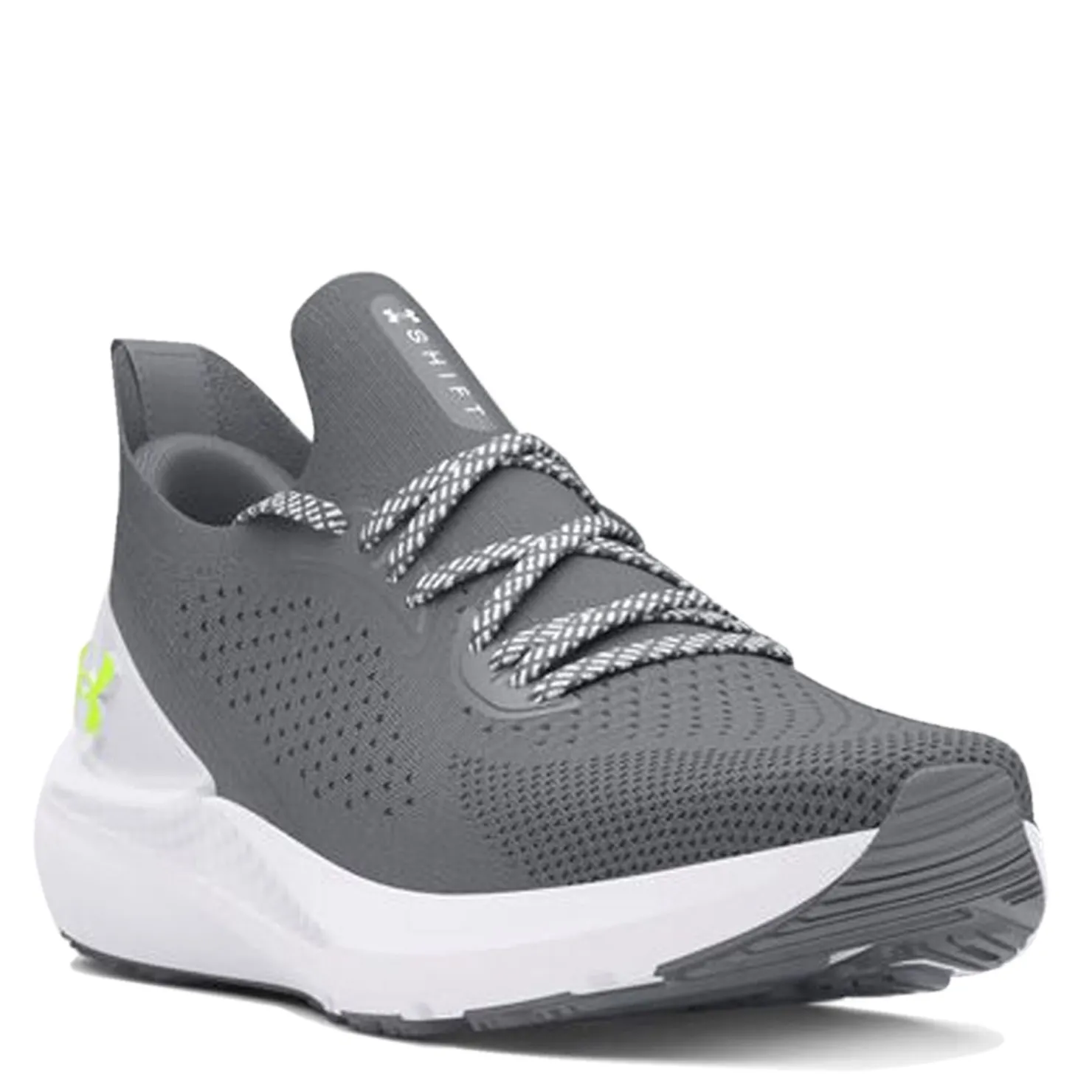 Running*Under Armour Men's , Shift Running Shoe Pitch Gray/White/High Vis Yellow