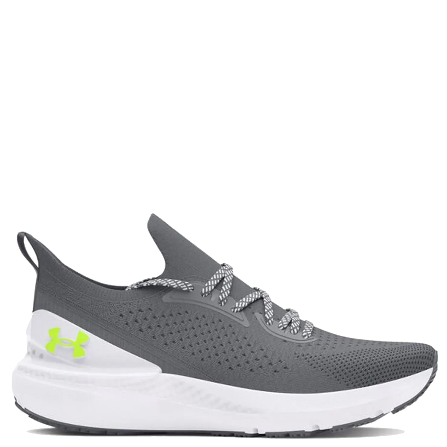 Running*Under Armour Men's , Shift Running Shoe Pitch Gray/White/High Vis Yellow