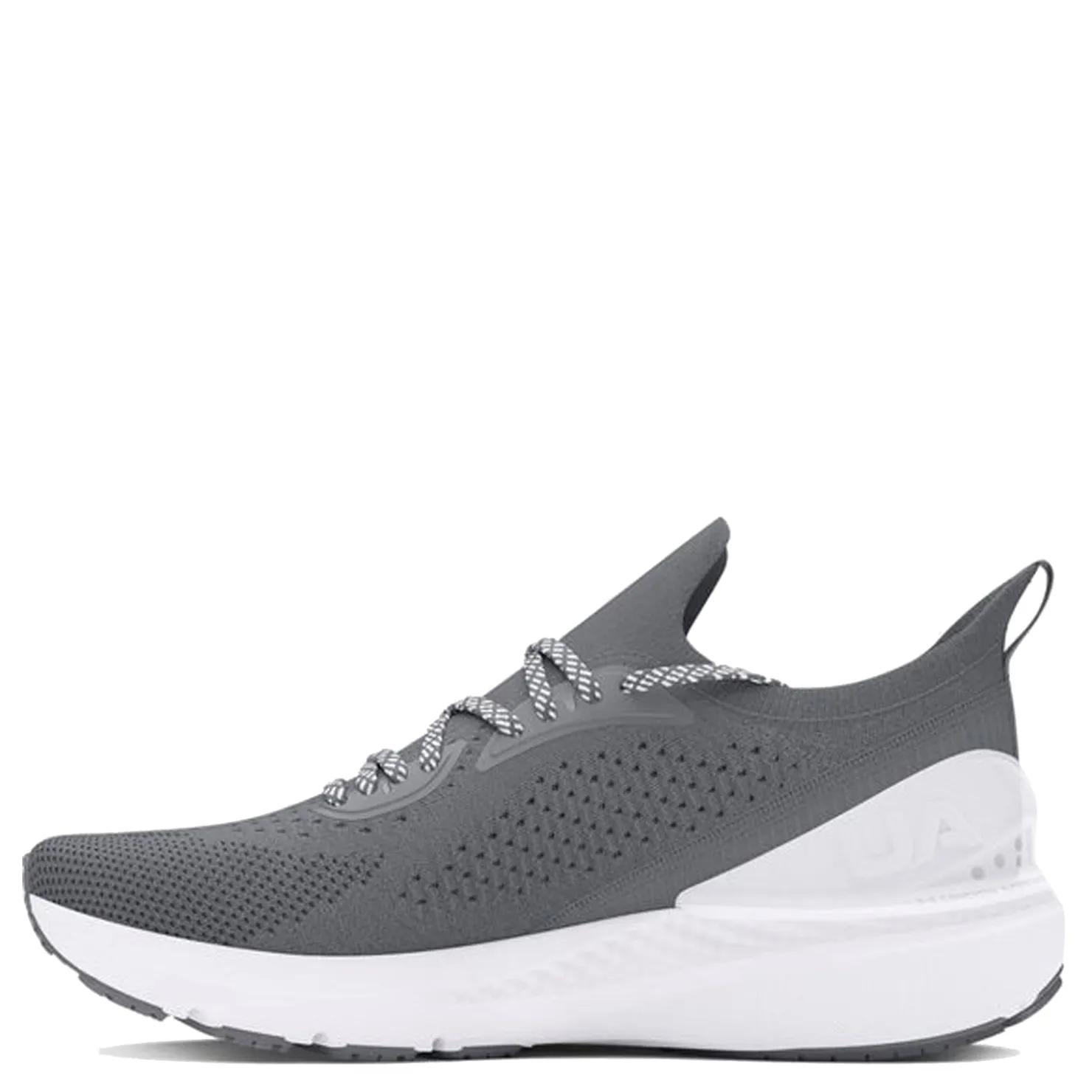 Running*Under Armour Men's , Shift Running Shoe Pitch Gray/White/High Vis Yellow