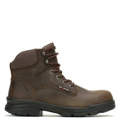 Boots*Wolverine Men's Boots, DuraShocks SR Icon 6-inch CarbonMax Work Boot Dark Brown Waterproof Leather