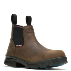 Boots*Wolverine Men's Boots, DuraShocks SR Icon Romeo CarbonMax Work Boot Dark Brown Waterproof Leather