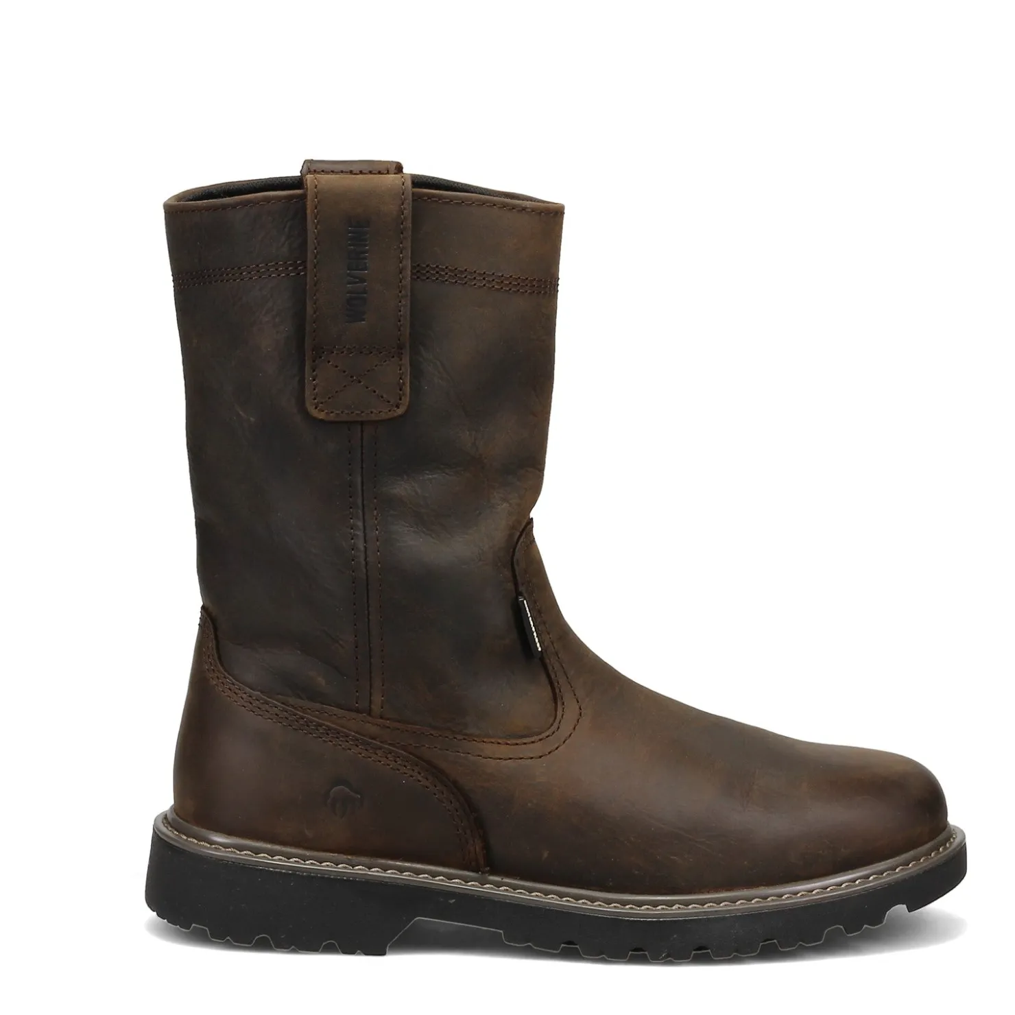 Work & Safety*Wolverine Men's Boots, Floorhand Wellington 10in Soft Toe Work Boot Dark Brown