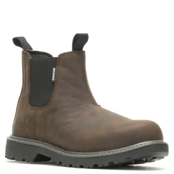 Work & Safety*Wolverine Men's Boots, Floorhand Romeo Soft Toe Work Boot Dark Brown