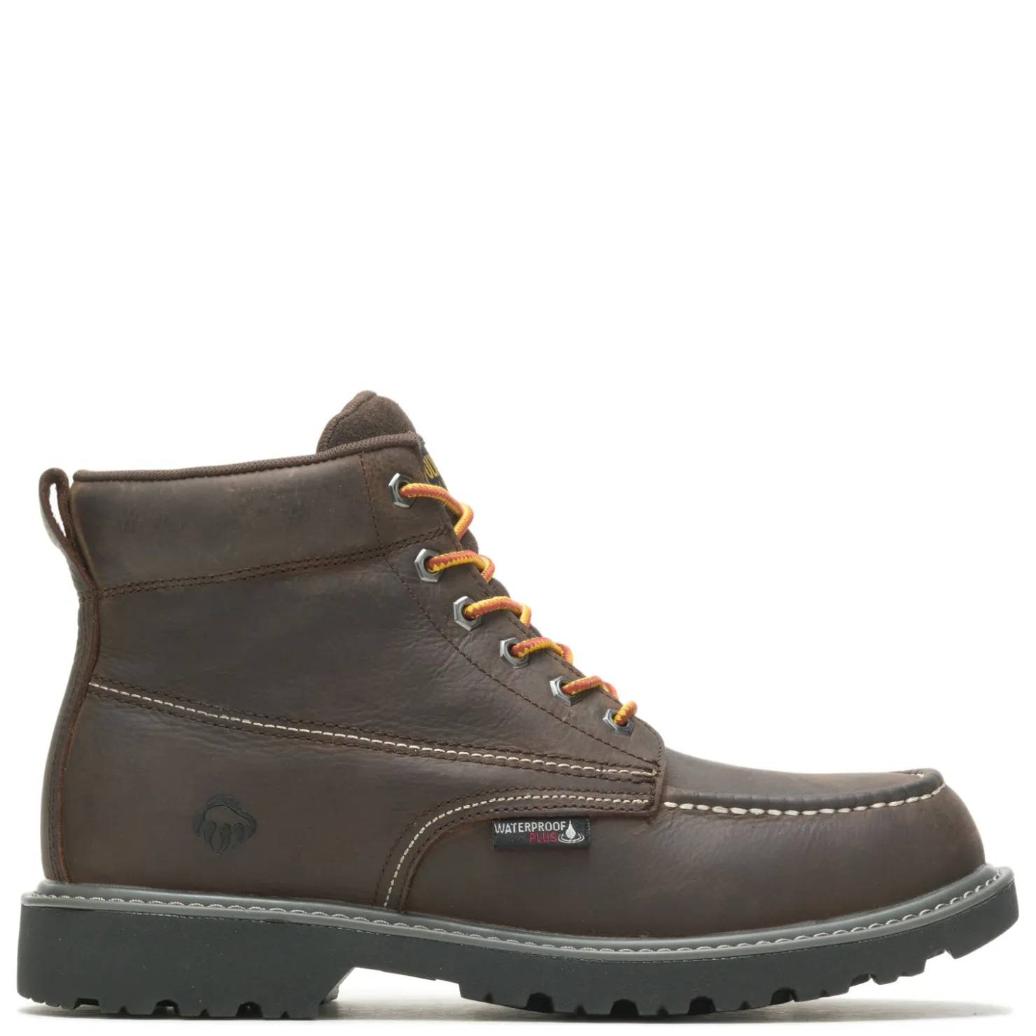 Work & Safety*Wolverine Men's Boots, Floorhand Moc Toe 6 inch Waterproof Work Boot Coffee