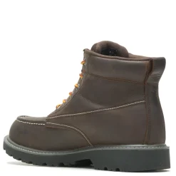 Work & Safety*Wolverine Men's Boots, Floorhand Moc Toe 6 inch Waterproof Work Boot Coffee