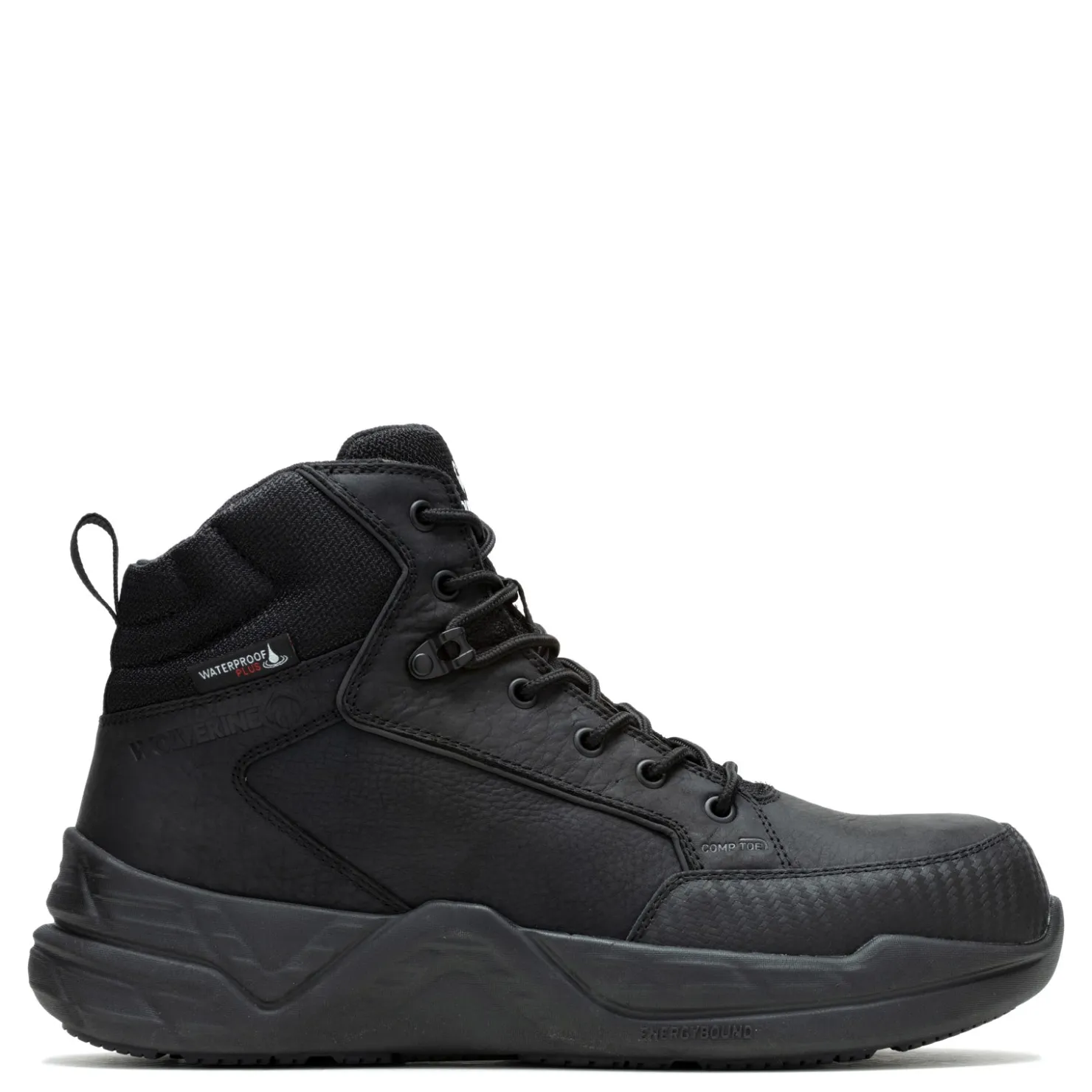 Work & Safety*Wolverine Men's Boots, Proshift Mid LX EnergyBound 6" CarbonMax Work Boot Black