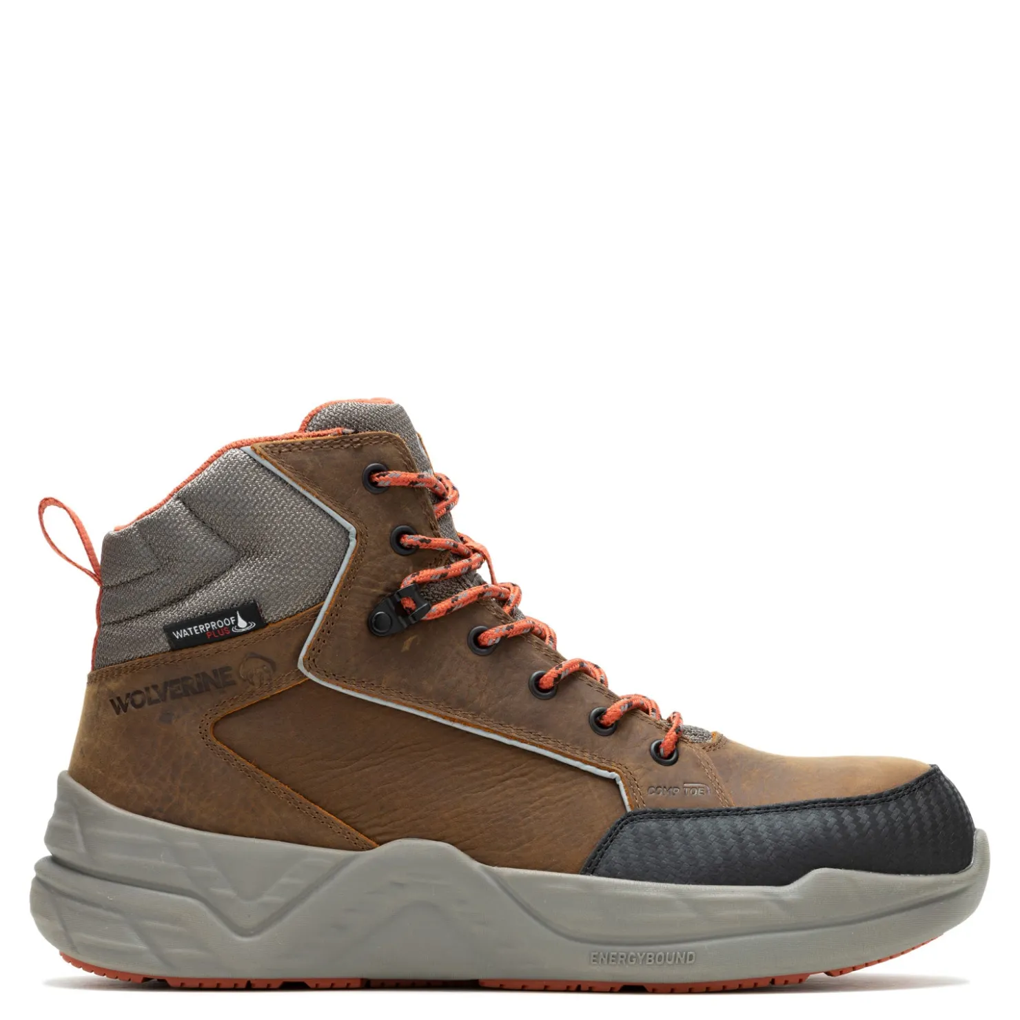Boots*Wolverine Men's Boots, Proshift Mid LX EnergyBound 6" CarbonMax Work Boot Sudan Brown