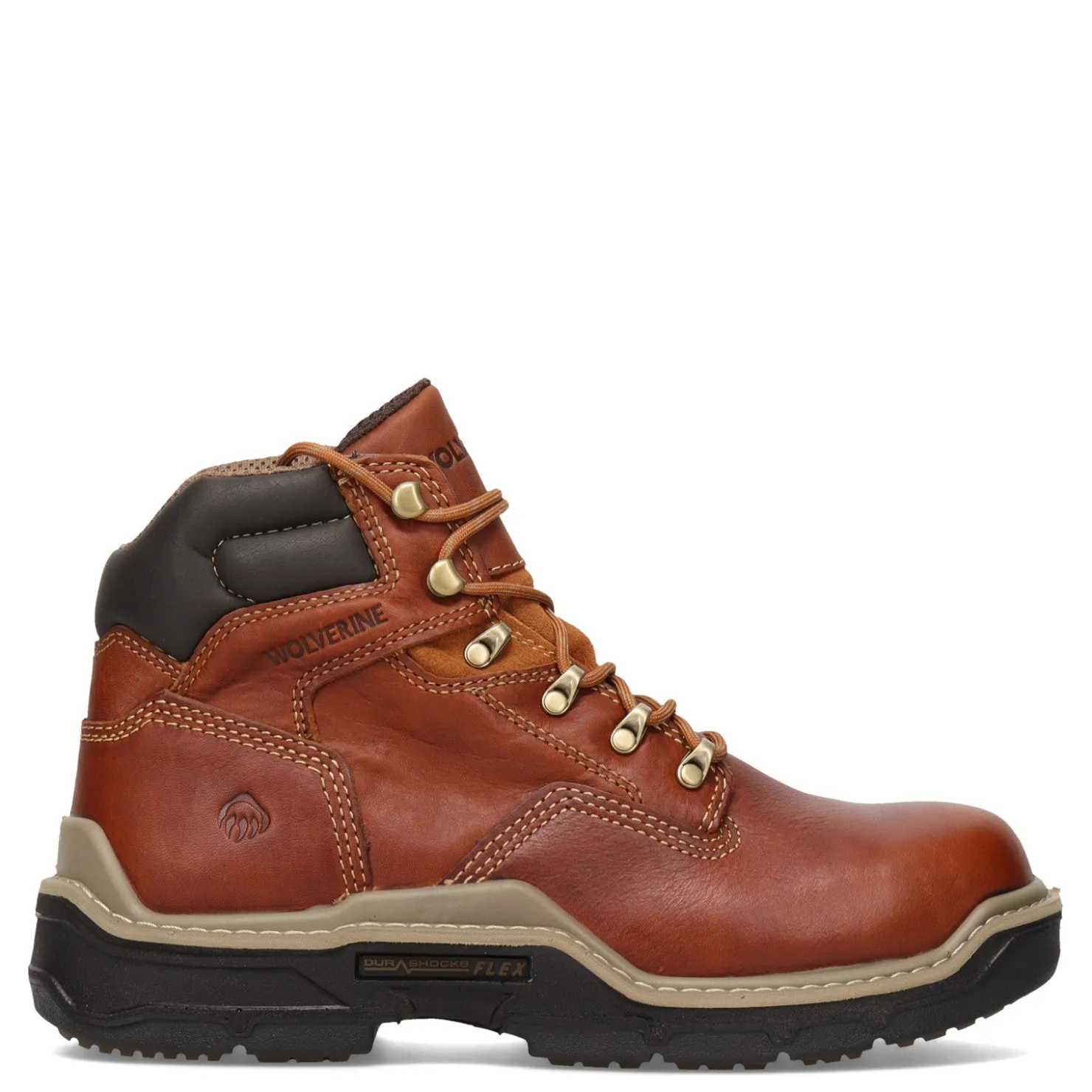 Boots*Wolverine Men's Boots, Raider Durashocks 6in Work Boot Peanut
