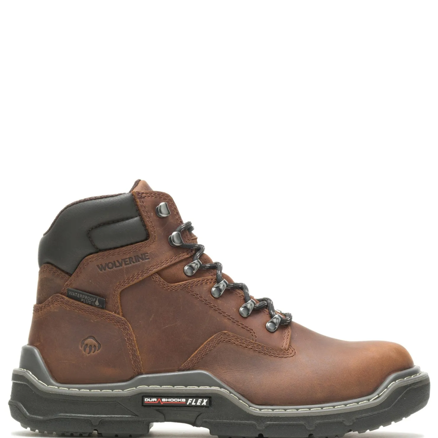 Boots*Wolverine Men's Boots, Raider Durashocks 6in WP Work Boot Peanut