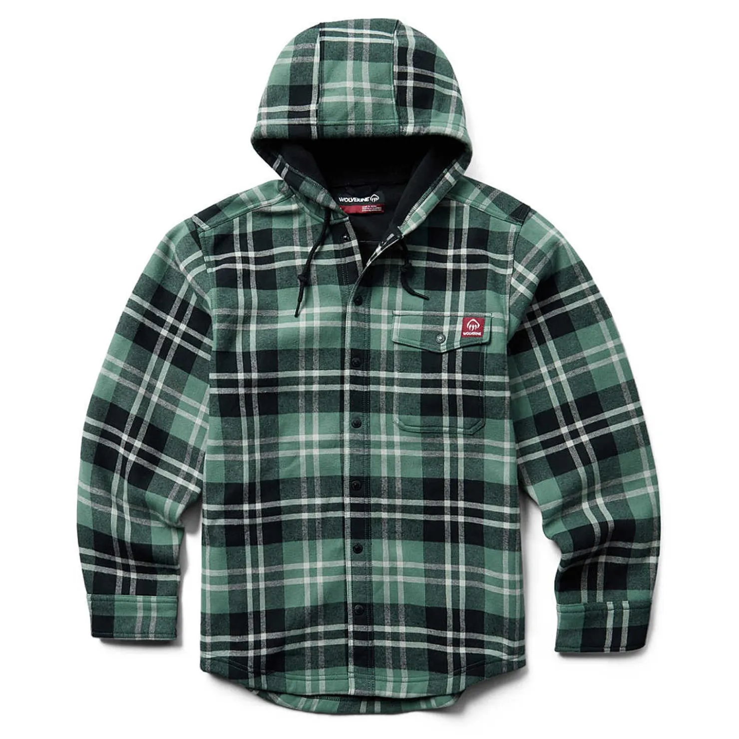 Outerwear*Wolverine Men's , Bucksaw Shirt Jac Hemlock Plaid