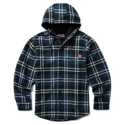 Outerwear*Wolverine Men's , Bucksaw Shirt Jac New Navy Plaid