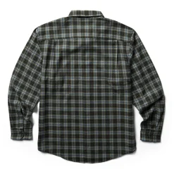 Tops*Wolverine Men's , Glacier Midweight Flannel Shirtweight Flannel Shirt Onyx