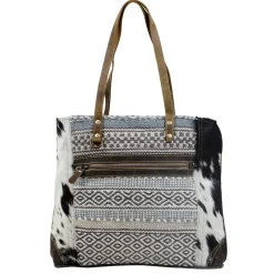 Handbags*Myra Bag, Multipattern Tote Bag Grey Multi
