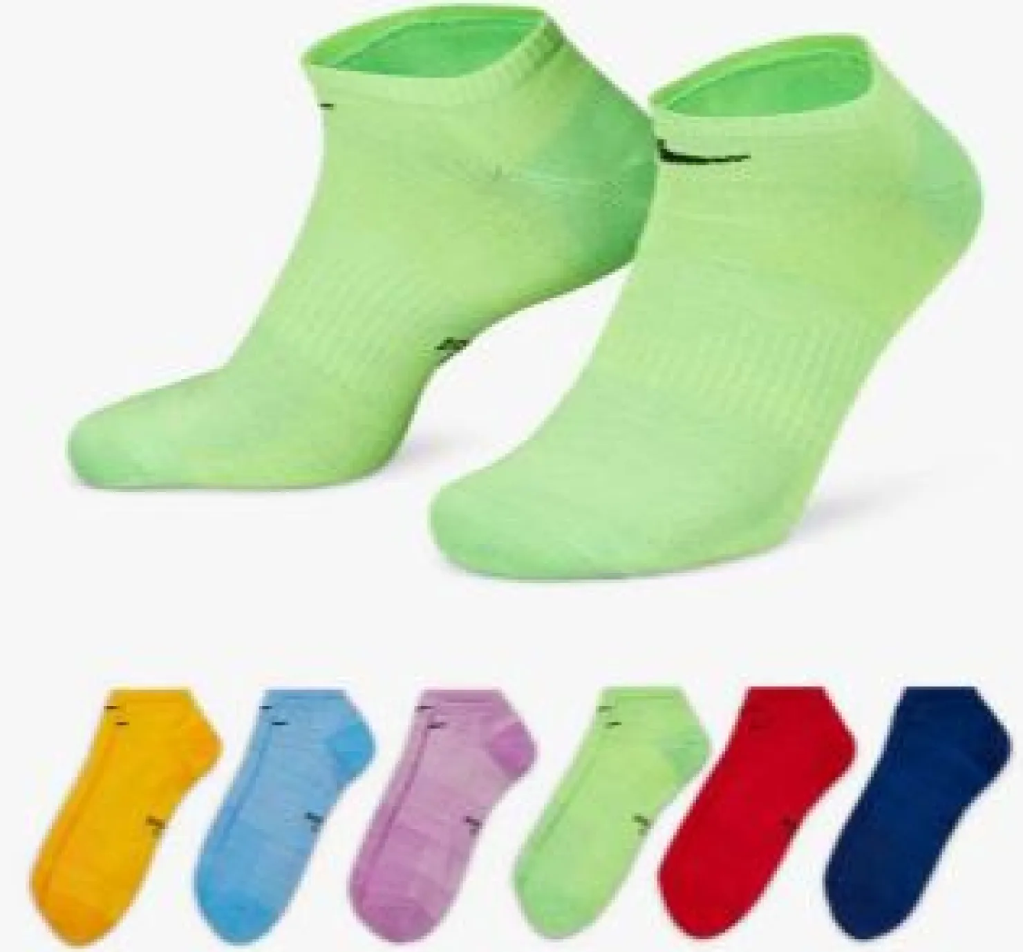 Socks*Nike , Everyday Lightweight No Show Socks - 6 Pair