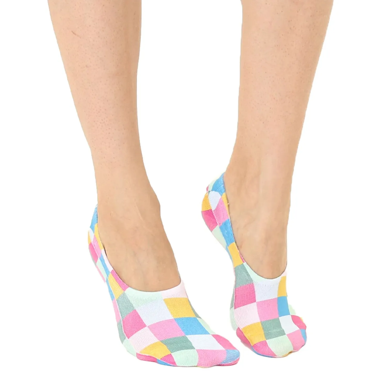 Socks*Living Royal Inc Unisex Living Royal, Liner Socks Multi Blocks
