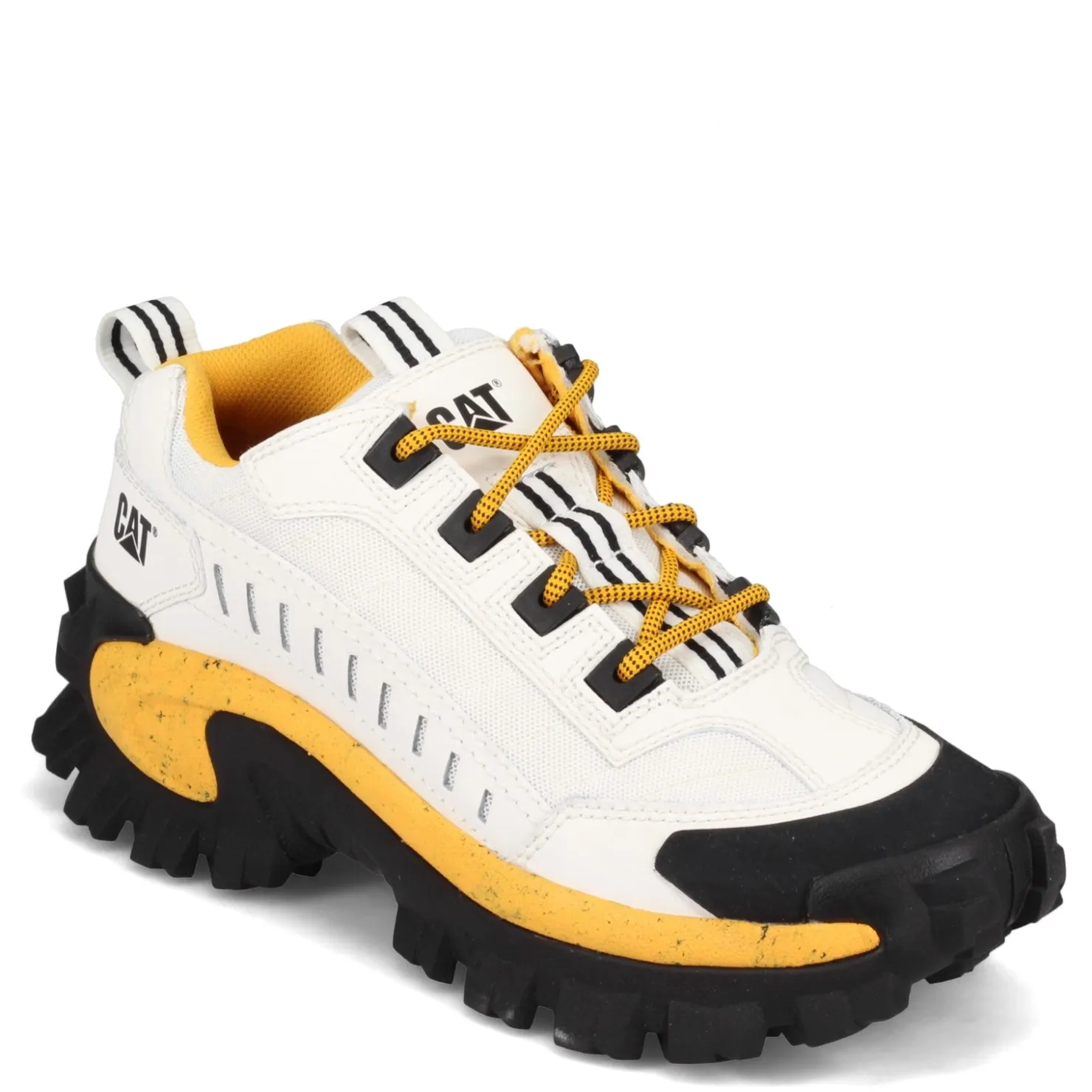 Sneakers & Athletics*Caterpillar Unisex Men's , Intruder Trainer White / Yellow