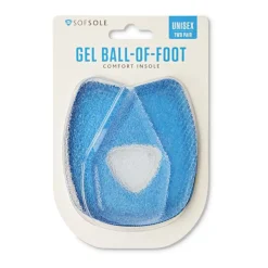 Insoles*Sofsole Implus Llc Unisex Sof Sole, Gel Ball of Foot Insert Clear