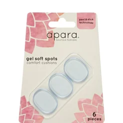 Insoles*Sofsole Implus Llc Unisex Sof Sole, Gel Soft Spots - 6 Pack Clear