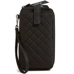 Handbags*Vera Bradley , RFID Large Smartphone Wristlet Black