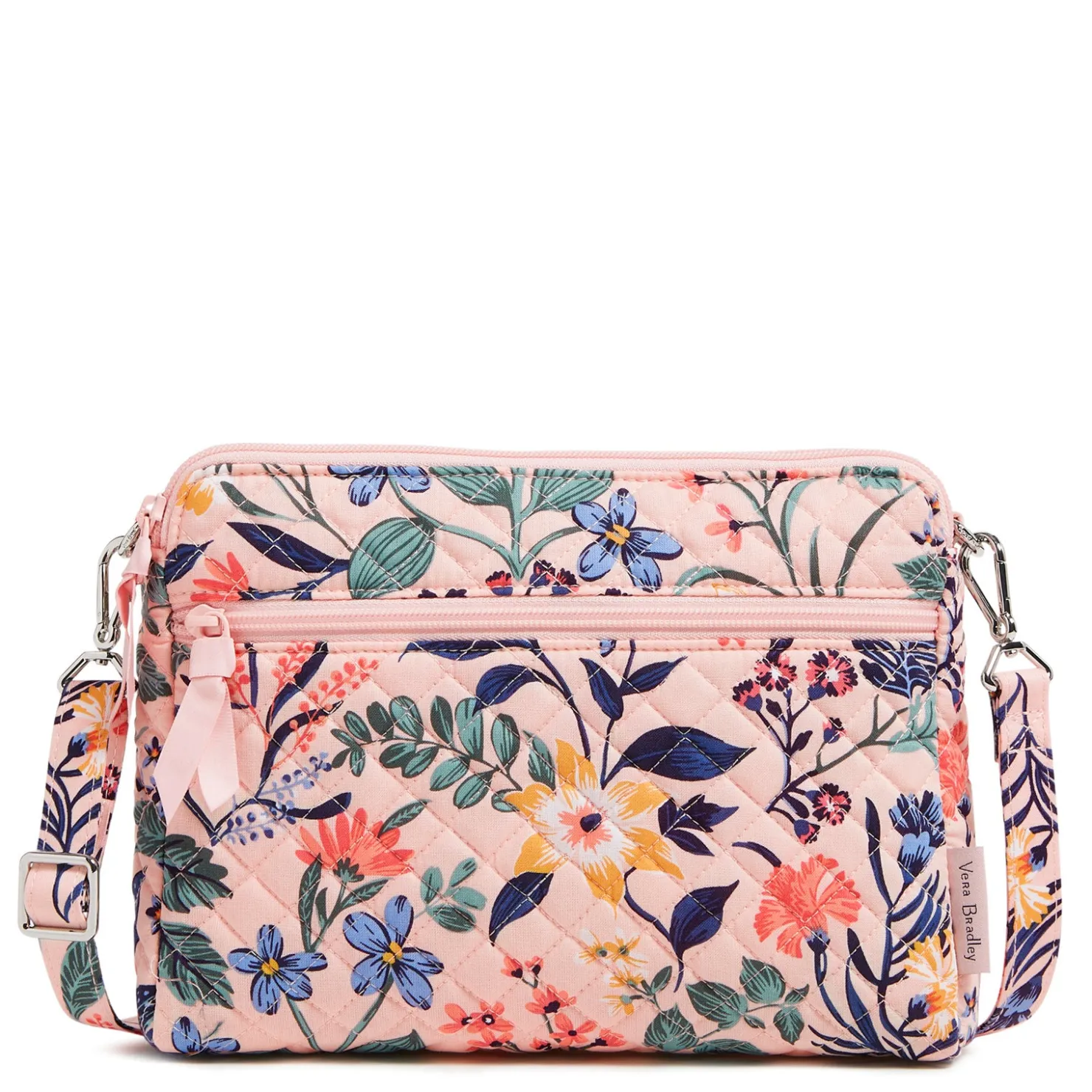 Handbags*Vera Bradley , Triple Compartment Crossbody Bag Paradise Coral