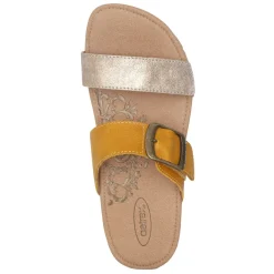 Footbed Sandals*Aetrex Women's , Daisy Sandal Yellow