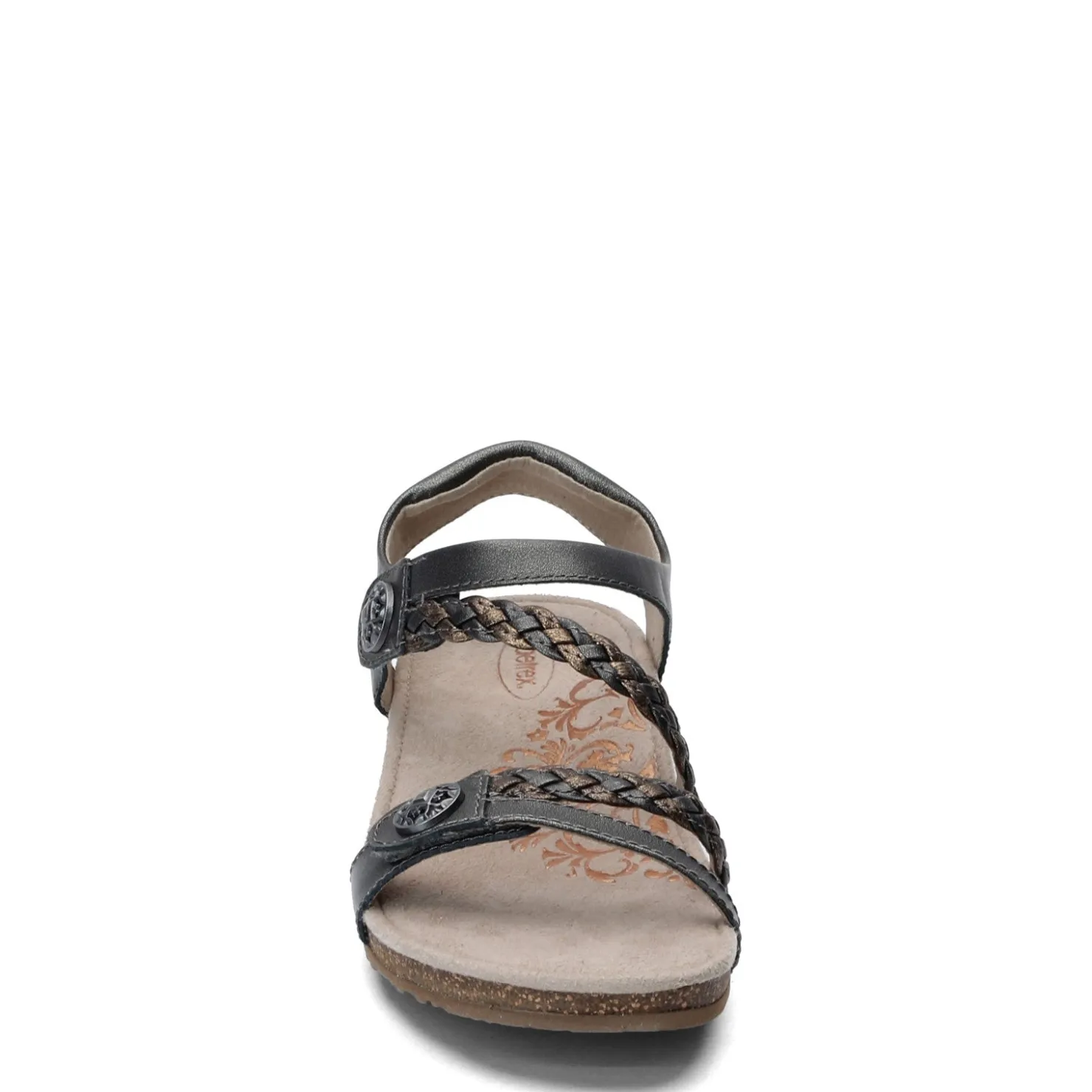 Footbed Sandals*Aetrex Women's , Jillian Sandal Gunmetal