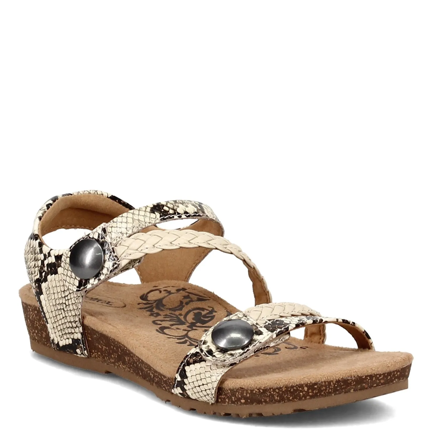 Wedges*Aetrex Women's , Jillian Sandal Snake
