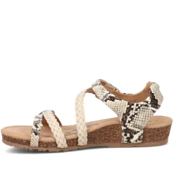 Wedges*Aetrex Women's , Jillian Sandal Snake