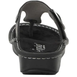 Wedges*Alegria Women's , Vella Sandal Oiled Black