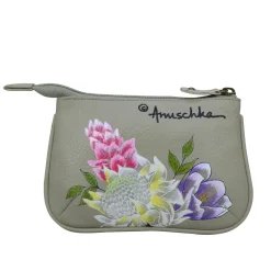Wallets*Anuschka Women's , Medium Sized Coin Purse Regal Peacock