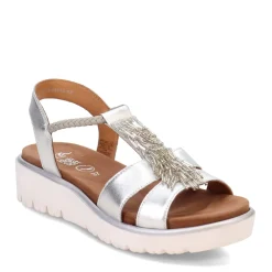 Footbed Sandals*Ara Shoes Women's ara, Bristol Sandal Silver