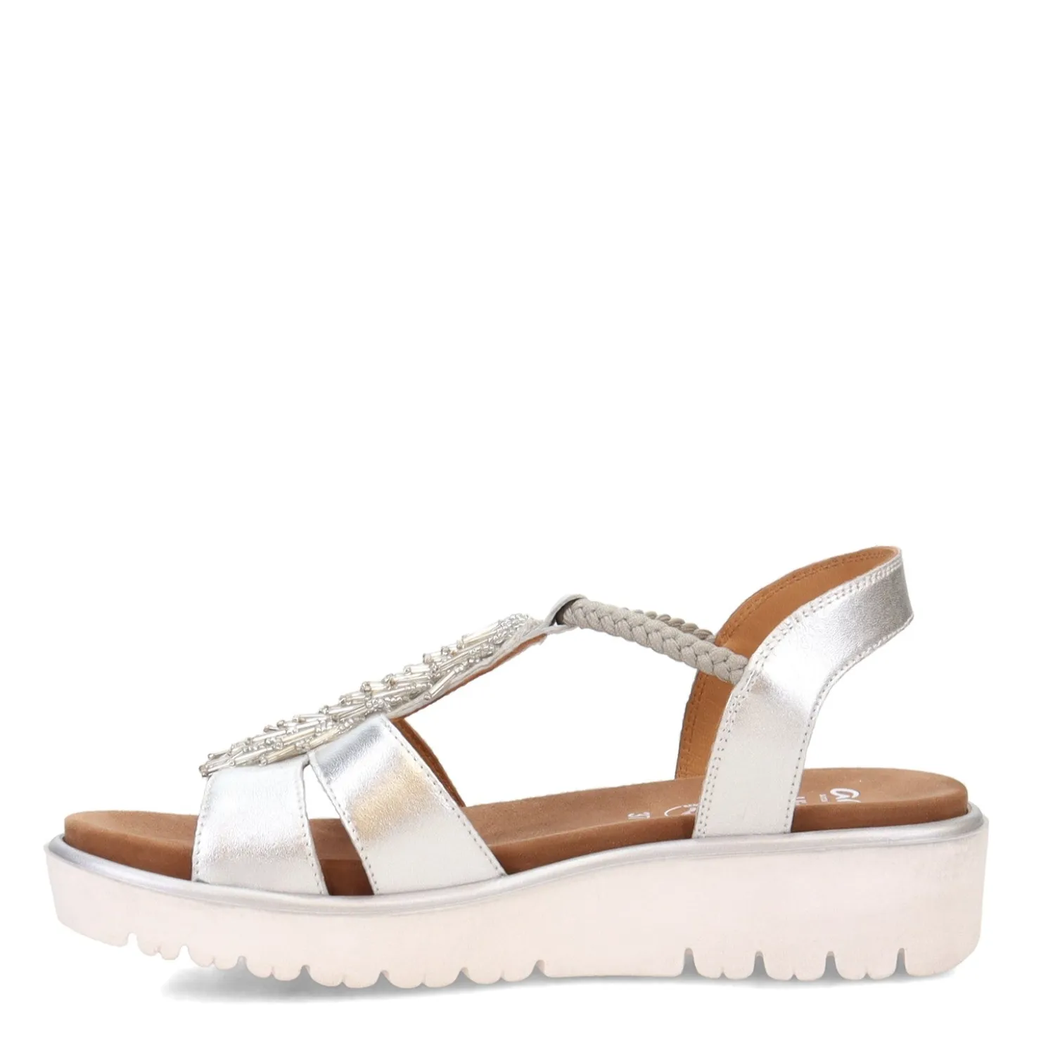 Wedges*Ara Shoes Women's ara, Bristol Sandal Silver