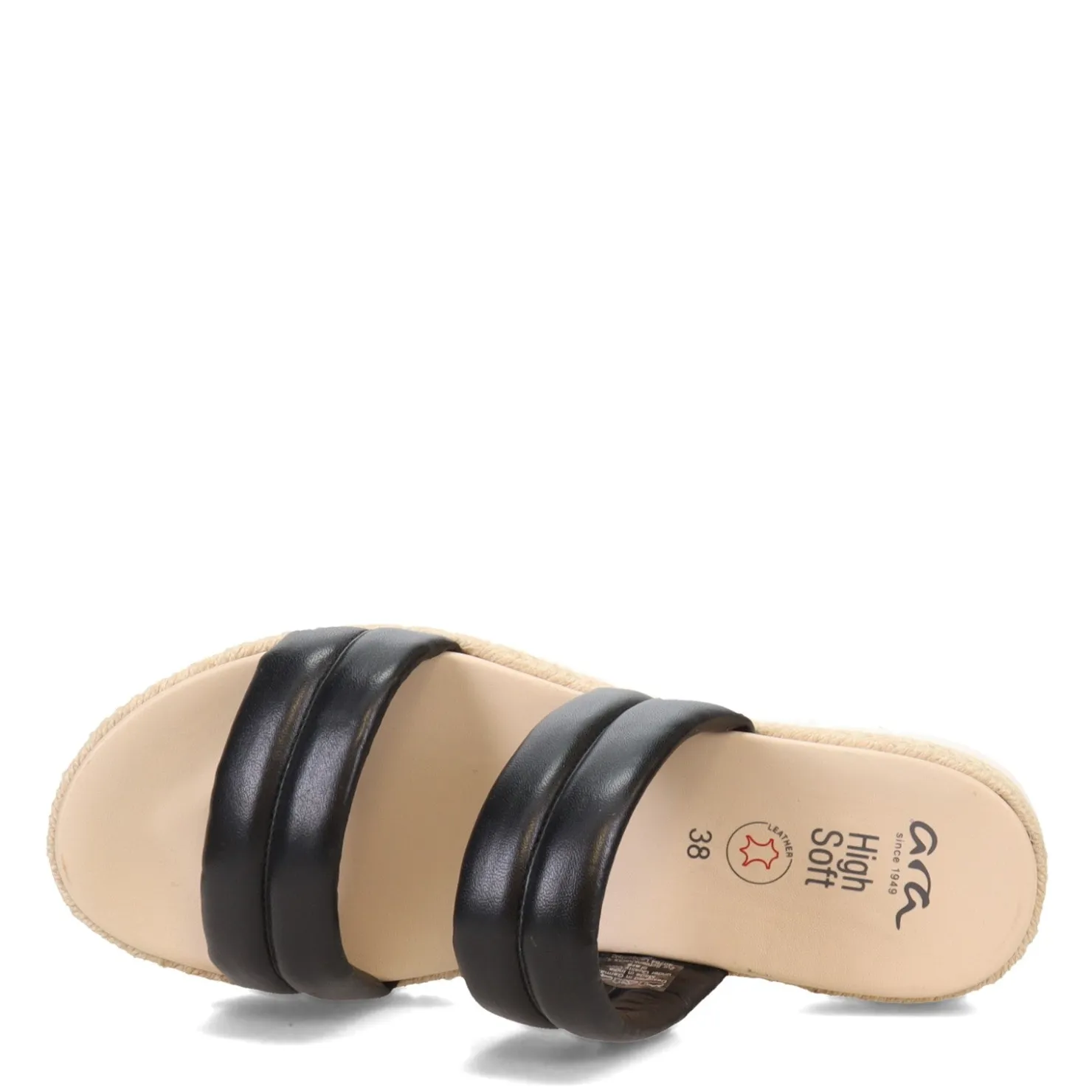 Footbed Sandals*Ara Shoes Women's ara, June Sandal Black